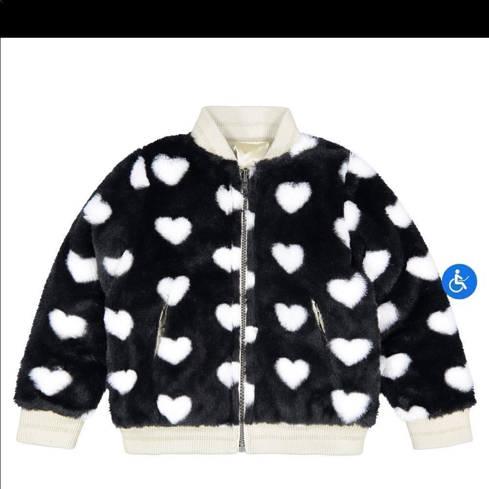 🔥Andy & Evan Girls Reversible Bomber Jacket 3T 2 in 1 - Picture 6 of 9